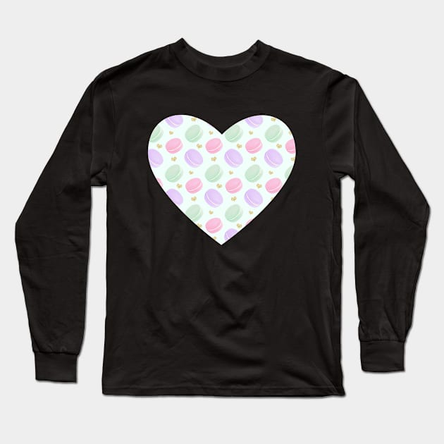 Rainbow Macarons Cute Gifts Long Sleeve T-Shirt by OriginalGiftsIdeas